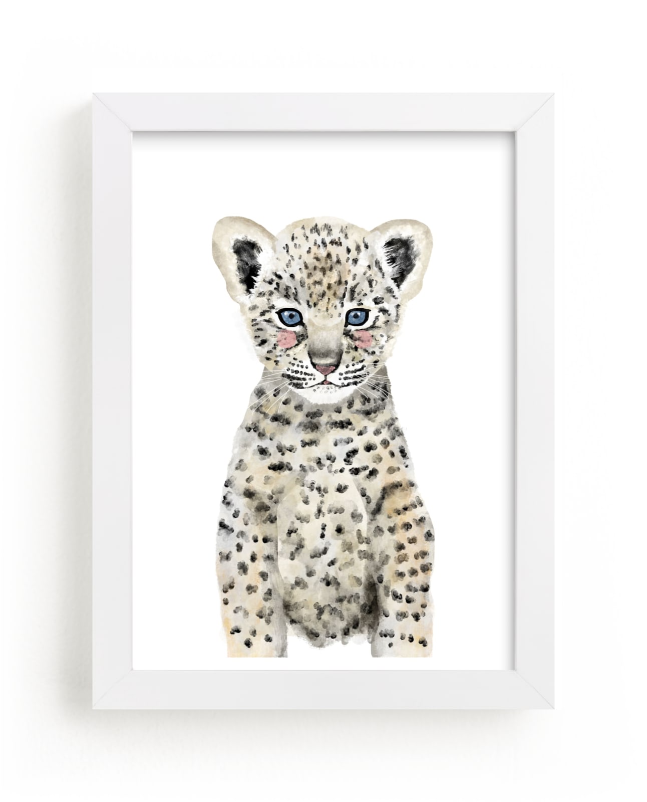 "Baby Animal Leopard" - Art Print by Cass Loh in beautiful frame options and a variety of sizes.