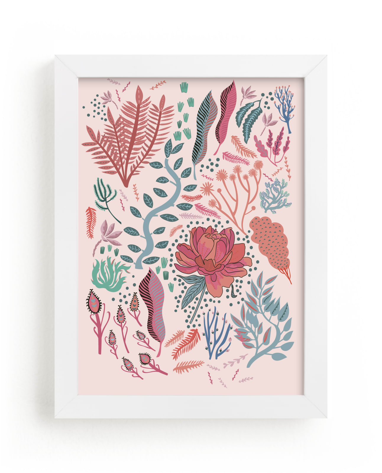 "Scandinavian roses" by Nina Leth in beautiful frame options and a variety of sizes.