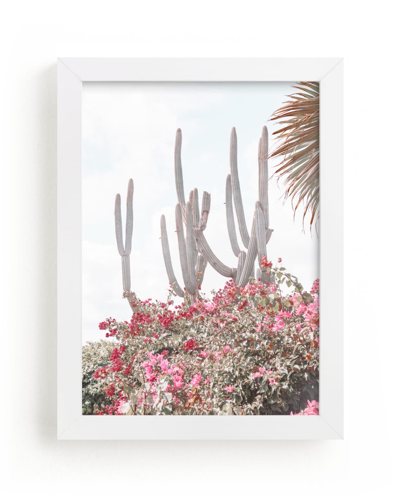"Cactus & Flowers" by Heather Loriece in beautiful frame options and a variety of sizes.
