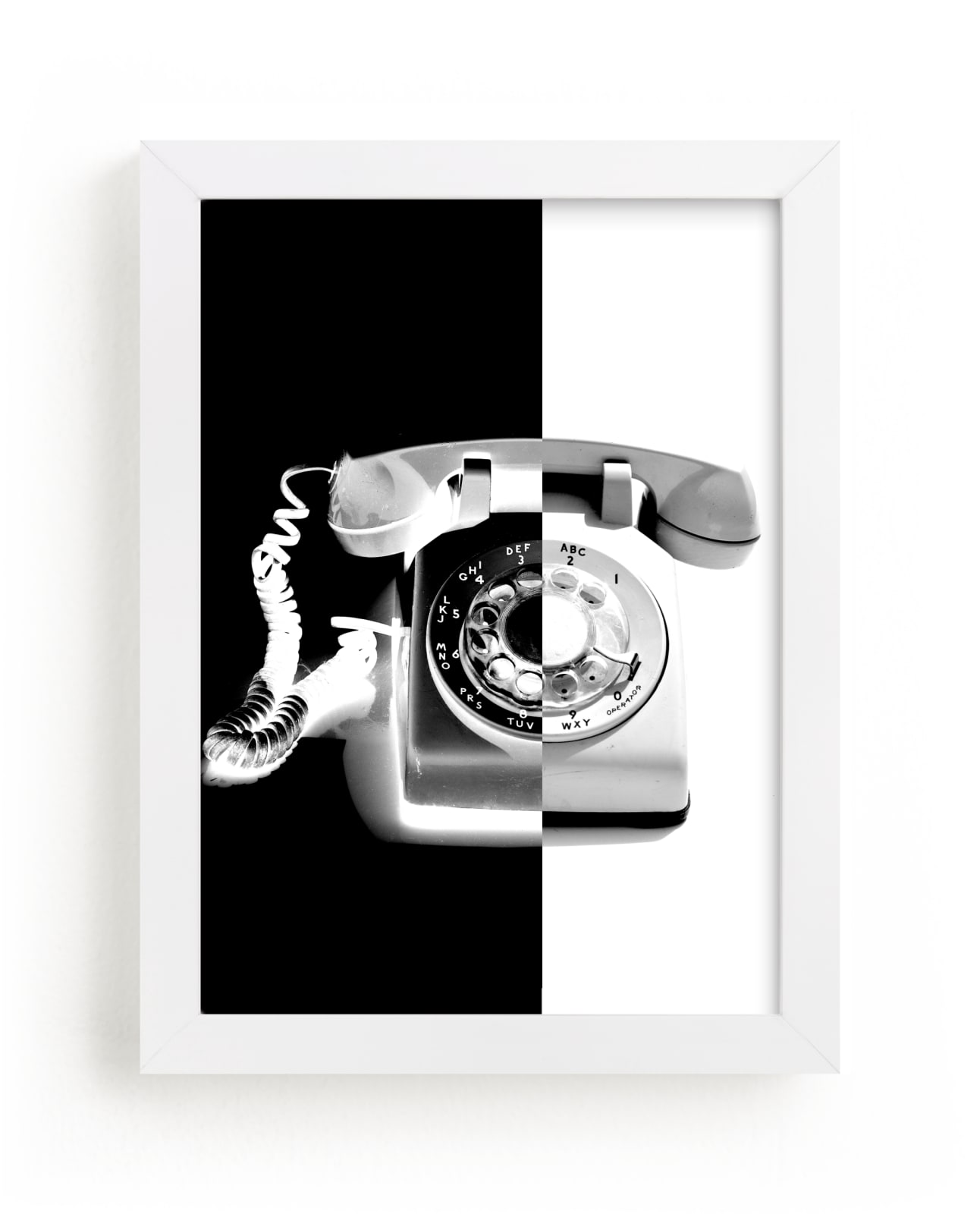 "Two-Tone Phone" by Jonathan Brooks in beautiful frame options and a variety of sizes.