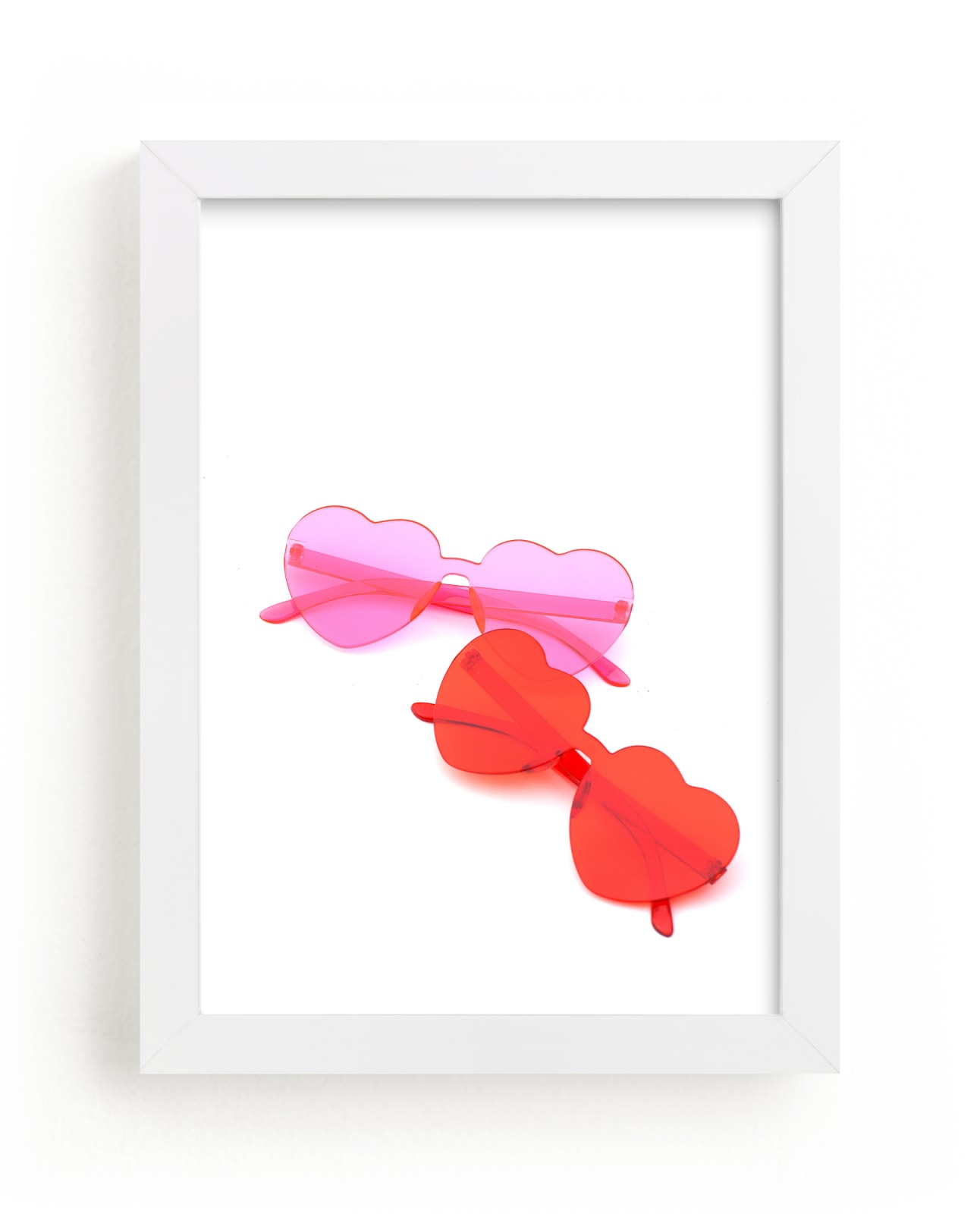 "Pink & Red Heart Sunglasses" by Jonathan Brooks in beautiful frame options and a variety of sizes.