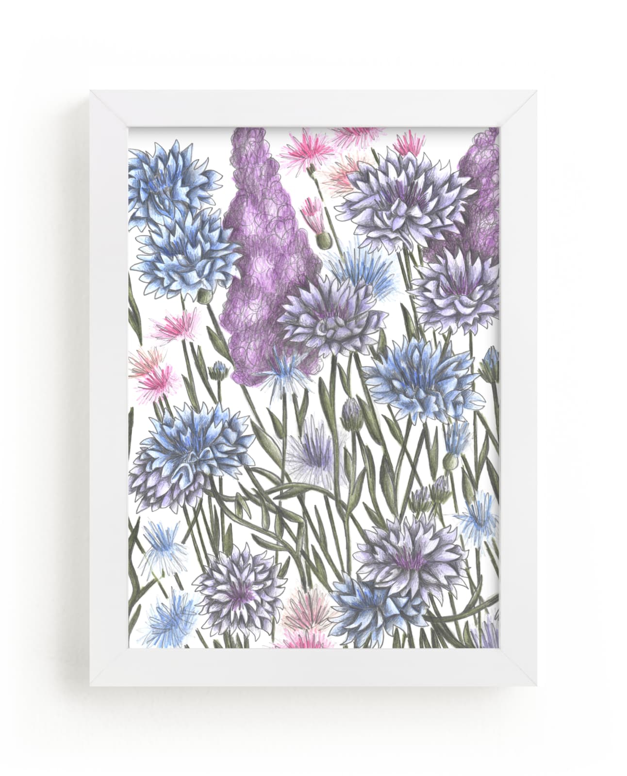 "Wildflowers Field" by Cecilia Battaini in beautiful frame options and a variety of sizes.