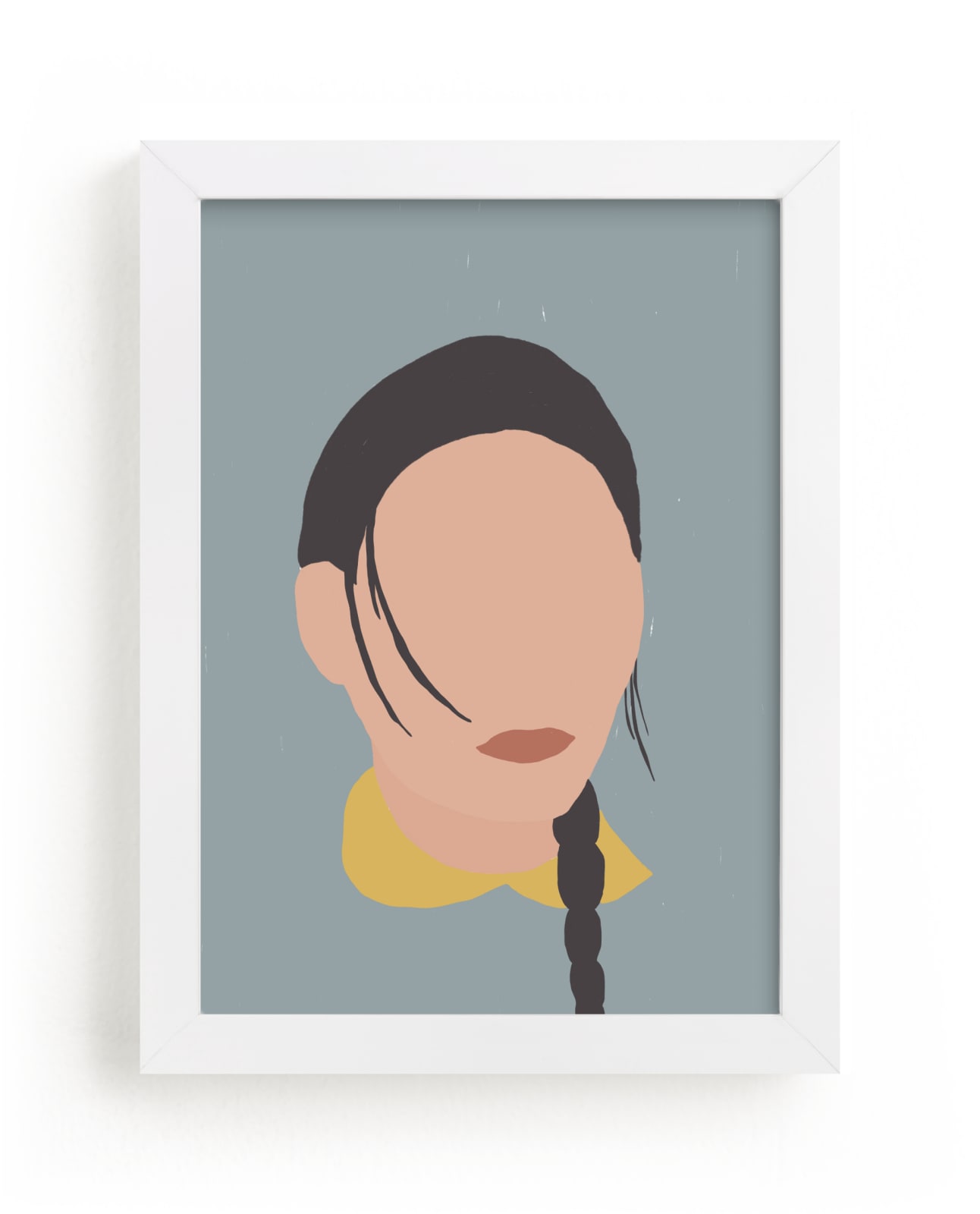 "A Girl With A Braid" by Efrat Ofek in beautiful frame options and a variety of sizes.