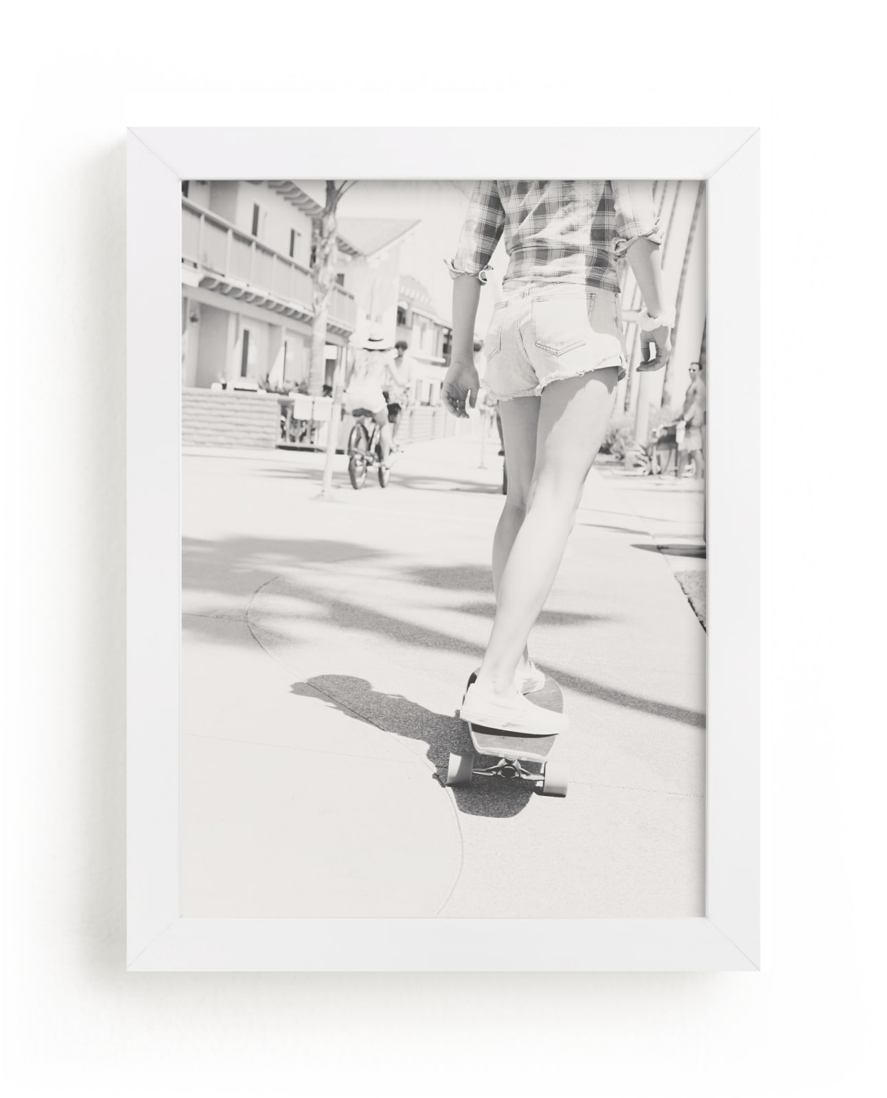 "Skater Girl" by Shawna Urban in beautiful frame options and a variety of sizes.