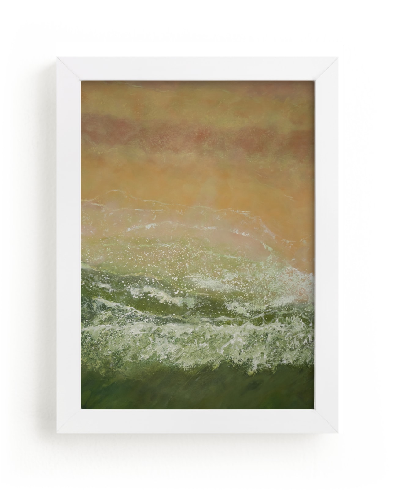 "Green Ocean Wave" by Camille Pietrow in beautiful frame options and a variety of sizes.