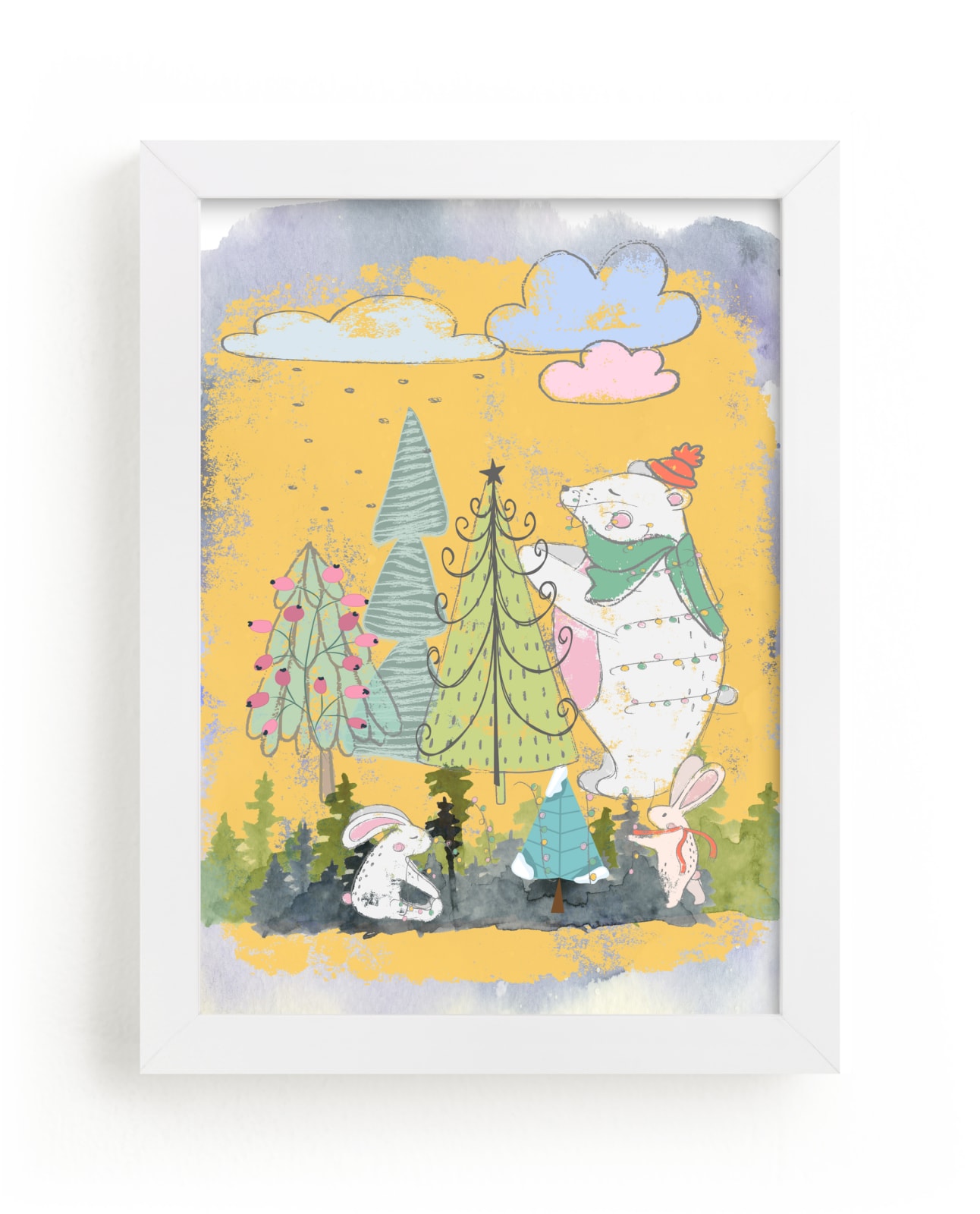 "Decorating the Forest" by A MAZ Design in beautiful frame options and a variety of sizes.