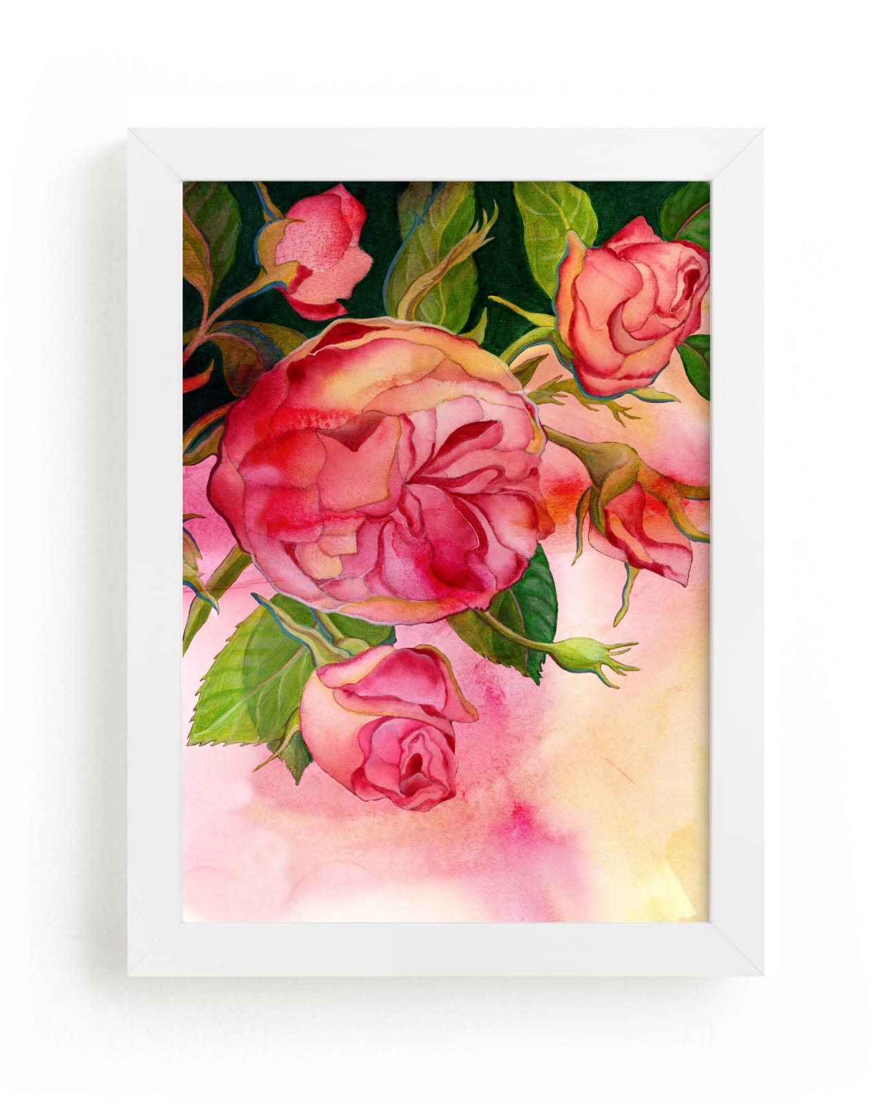 "Opening Rose" by Kathleen Ney in beautiful frame options and a variety of sizes.