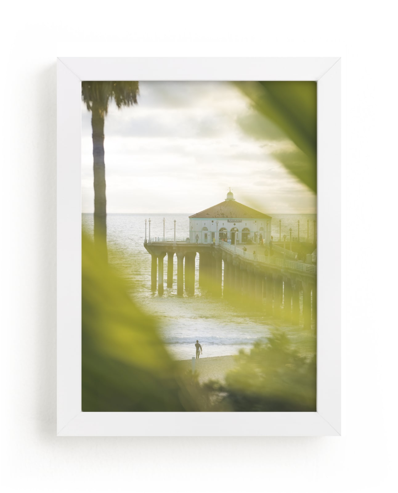 "Manhattan Beach Happy Hour" by Mike Sunu in beautiful frame options and a variety of sizes.
