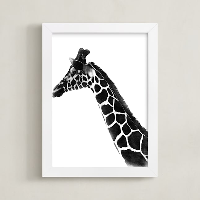 Giraffe Charcoal Drawing