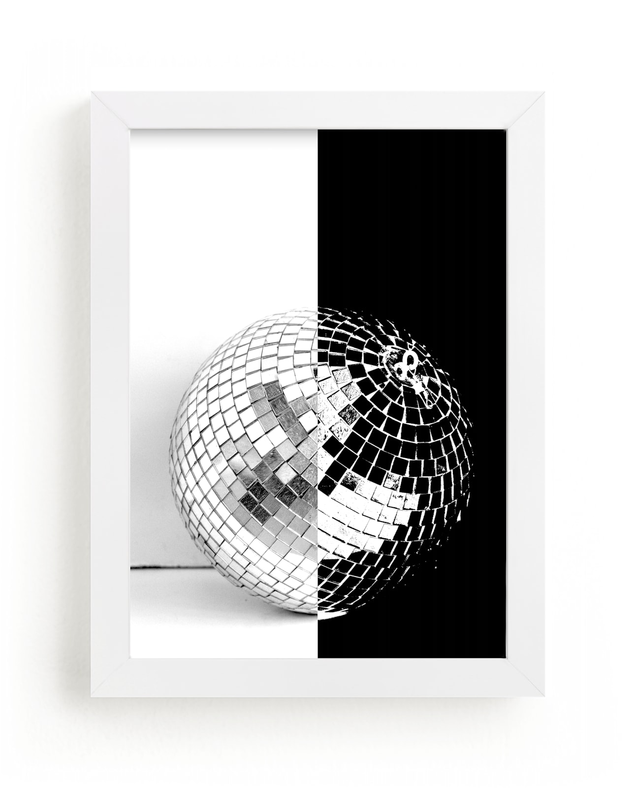 "Two-Tone Disco Ball" by Jonathan Brooks in beautiful frame options and a variety of sizes.