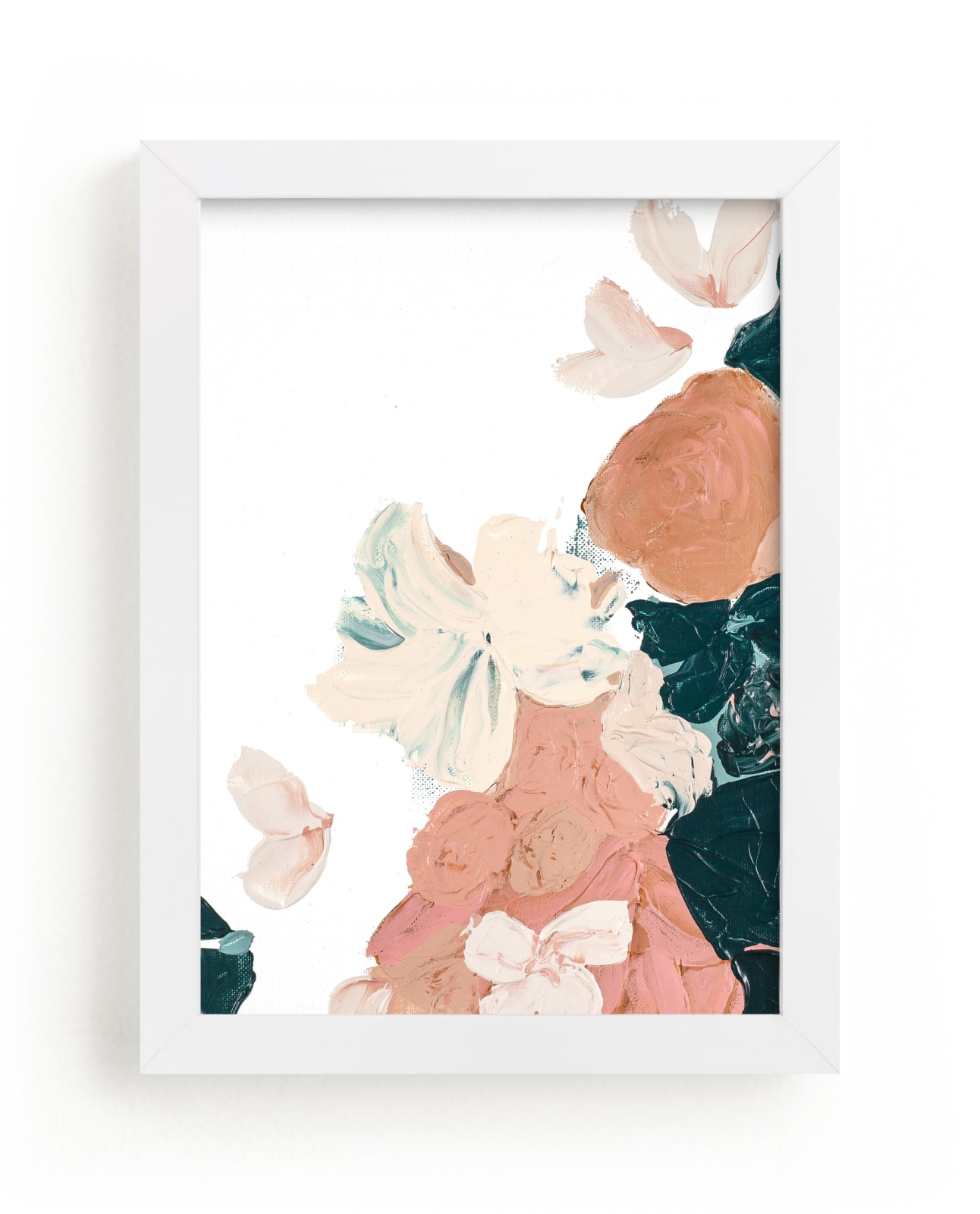 "Peach Abstract Botanical" by Caryn Owen in beautiful frame options and a variety of sizes.