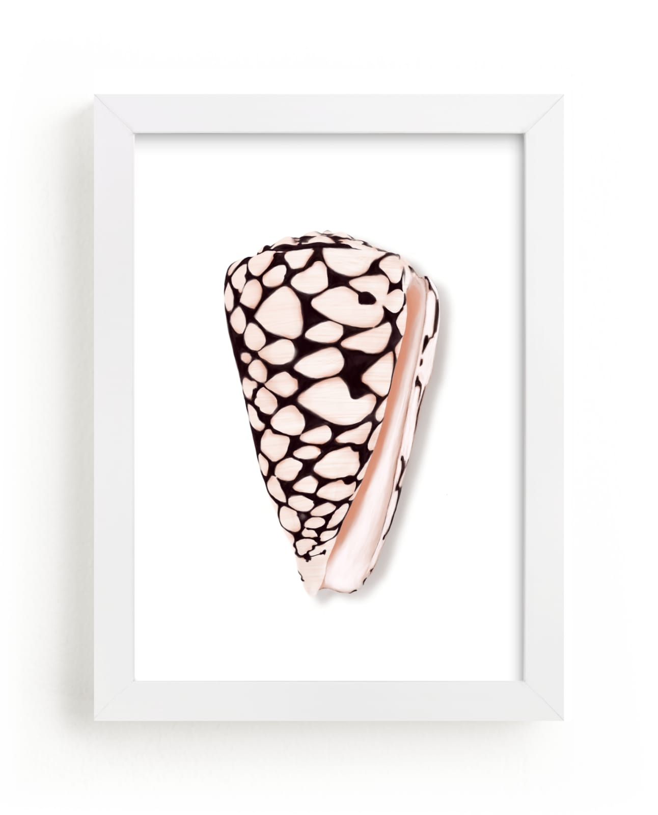 "Modern Marble Cone Shell" by Artsy Canvas Girl Designs in beautiful frame options and a variety of sizes.
