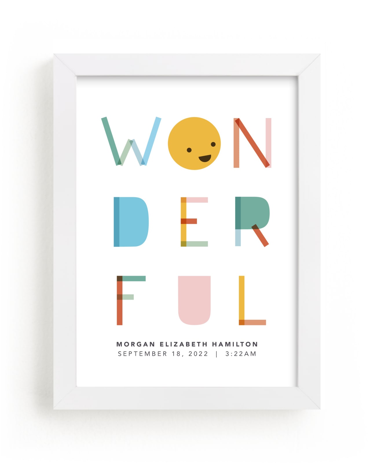 "All kinds of wonderful" - Custom Open Edition Nursery Art Print by Caitlin Considine in beautiful frame options and a variety of sizes.