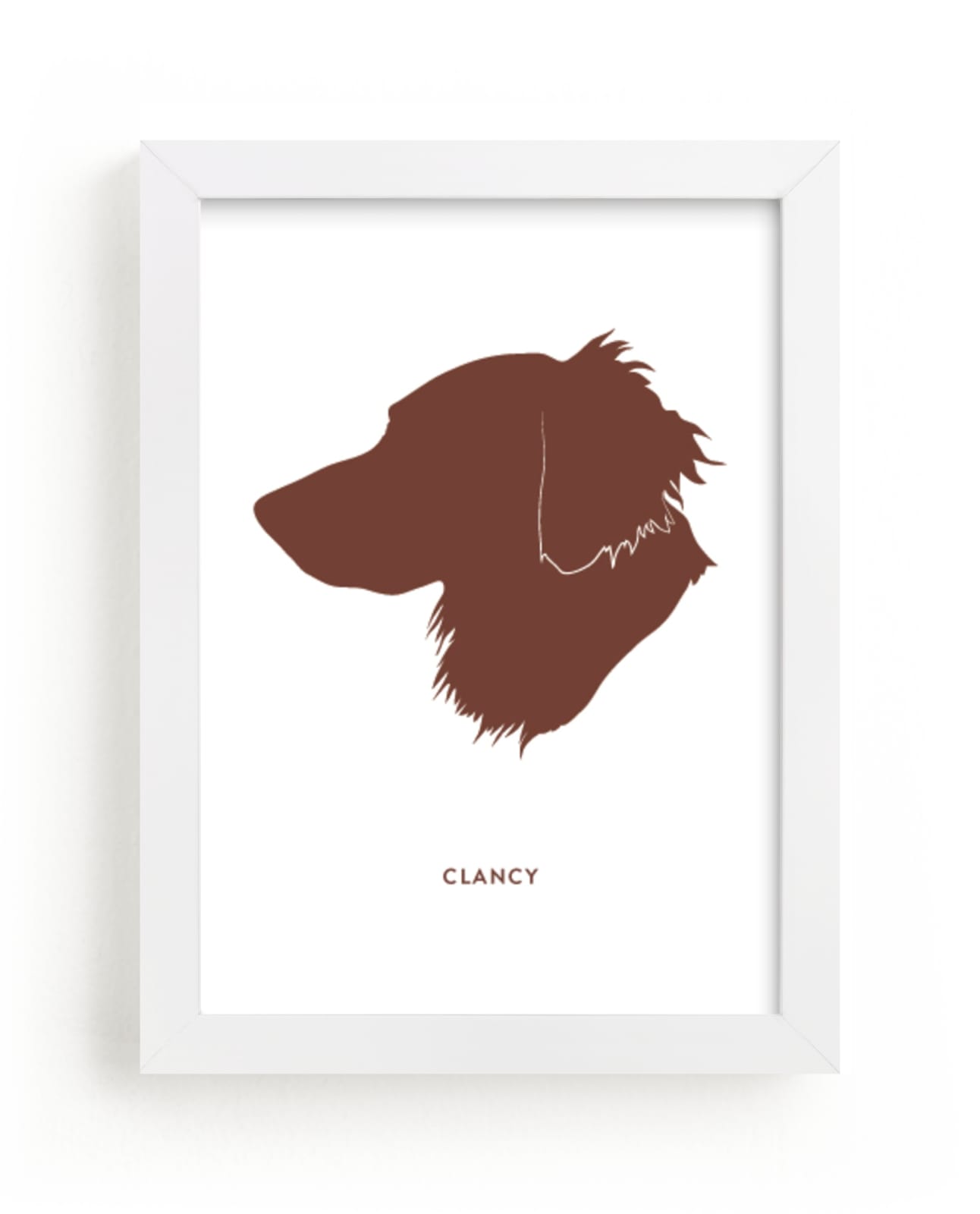 "Custom Pet Silhouette Art" - Silhouette Digital Art by Minted in beautiful frame options and a variety of sizes.