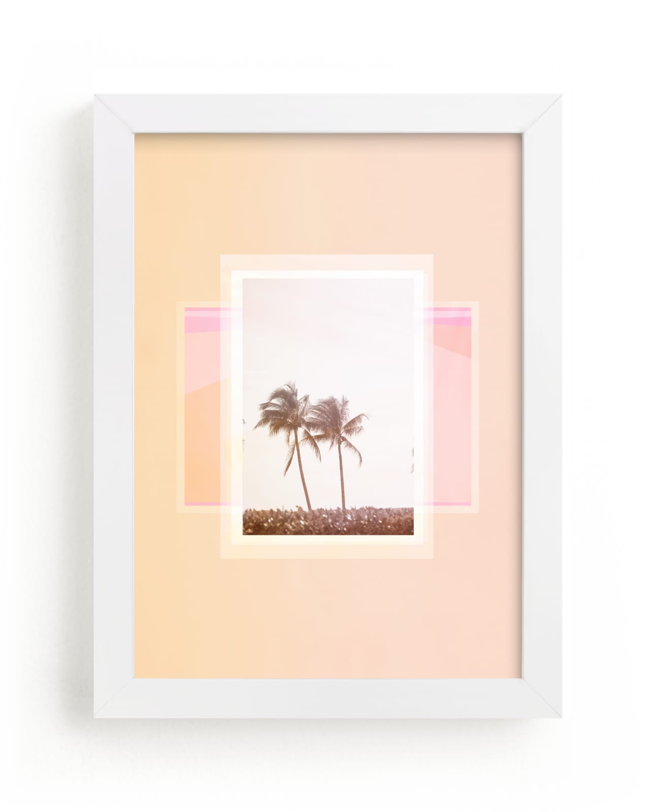 "Sweet summer palms." - Limited Edition Art Print by Dawn Smith in beautiful frame options and a variety of sizes.