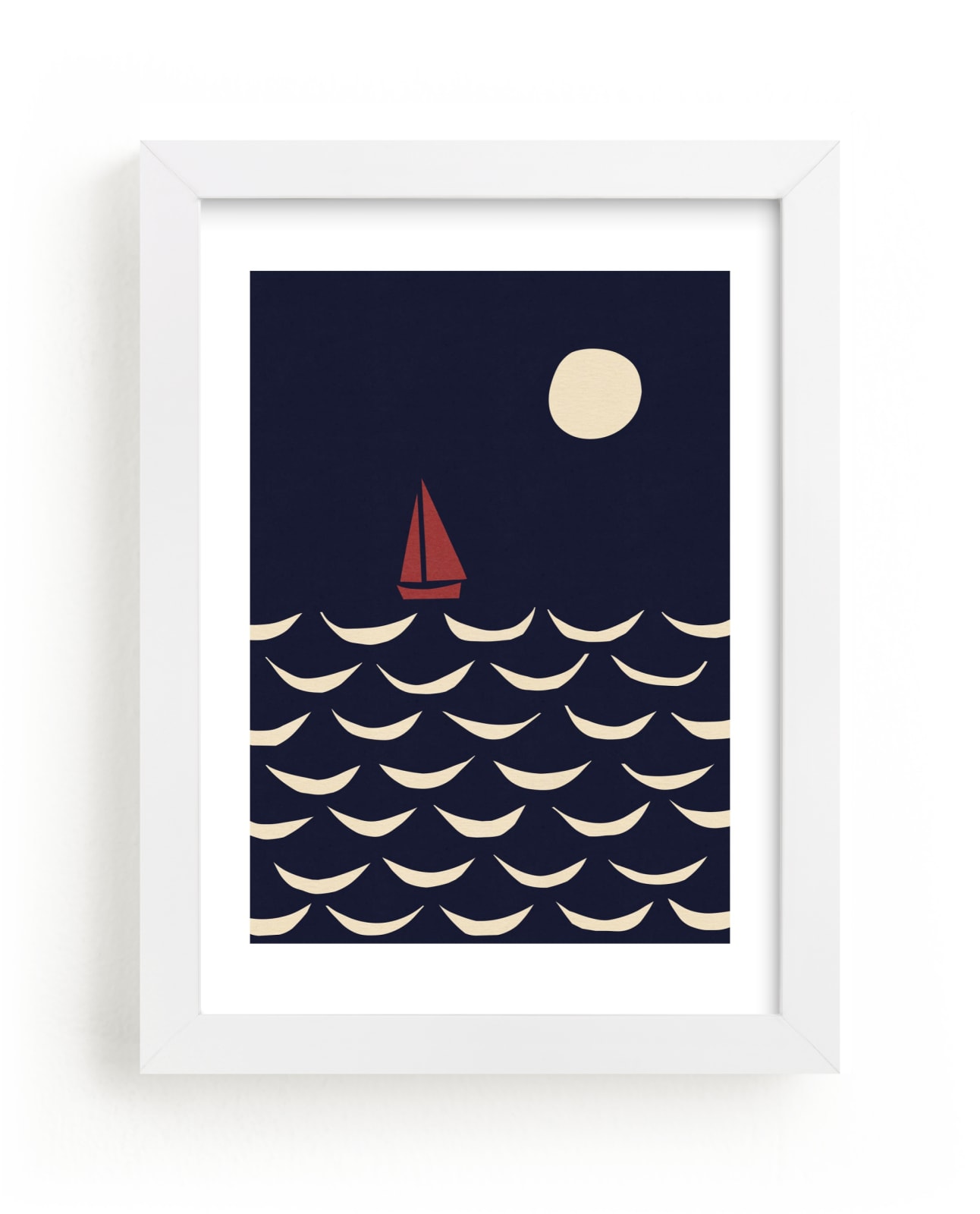 "Little Boat" - Limited Edition Art Print by Alisa Galitsyna in beautiful frame options and a variety of sizes.