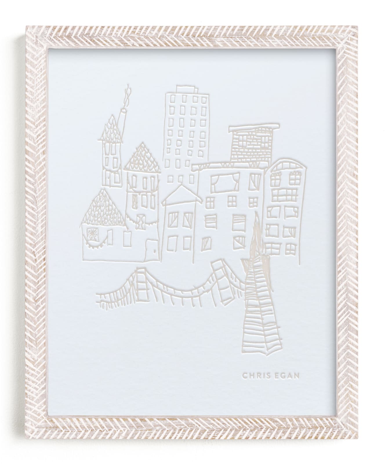 "Your Drawing as Letterpress Art Print" - Completely Custom Letterpress Art by Minted in beautiful frame options and a variety of sizes.