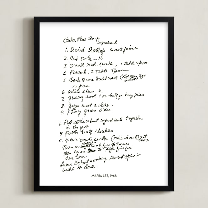 "Your Text: Custom Print " - Completely Custom Art by Minted in beautiful frame options and a variety of sizes.