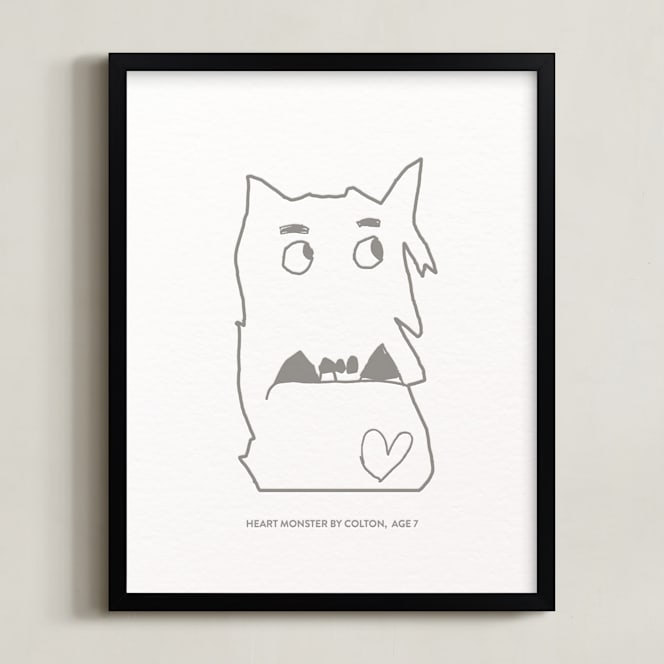 Your Drawing: Portrait Custom Letterpress Print by Minted