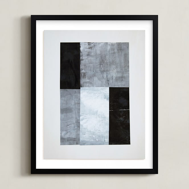 "tonality IV" - Art Print in Slate by Sara Hicks Malone - Framed