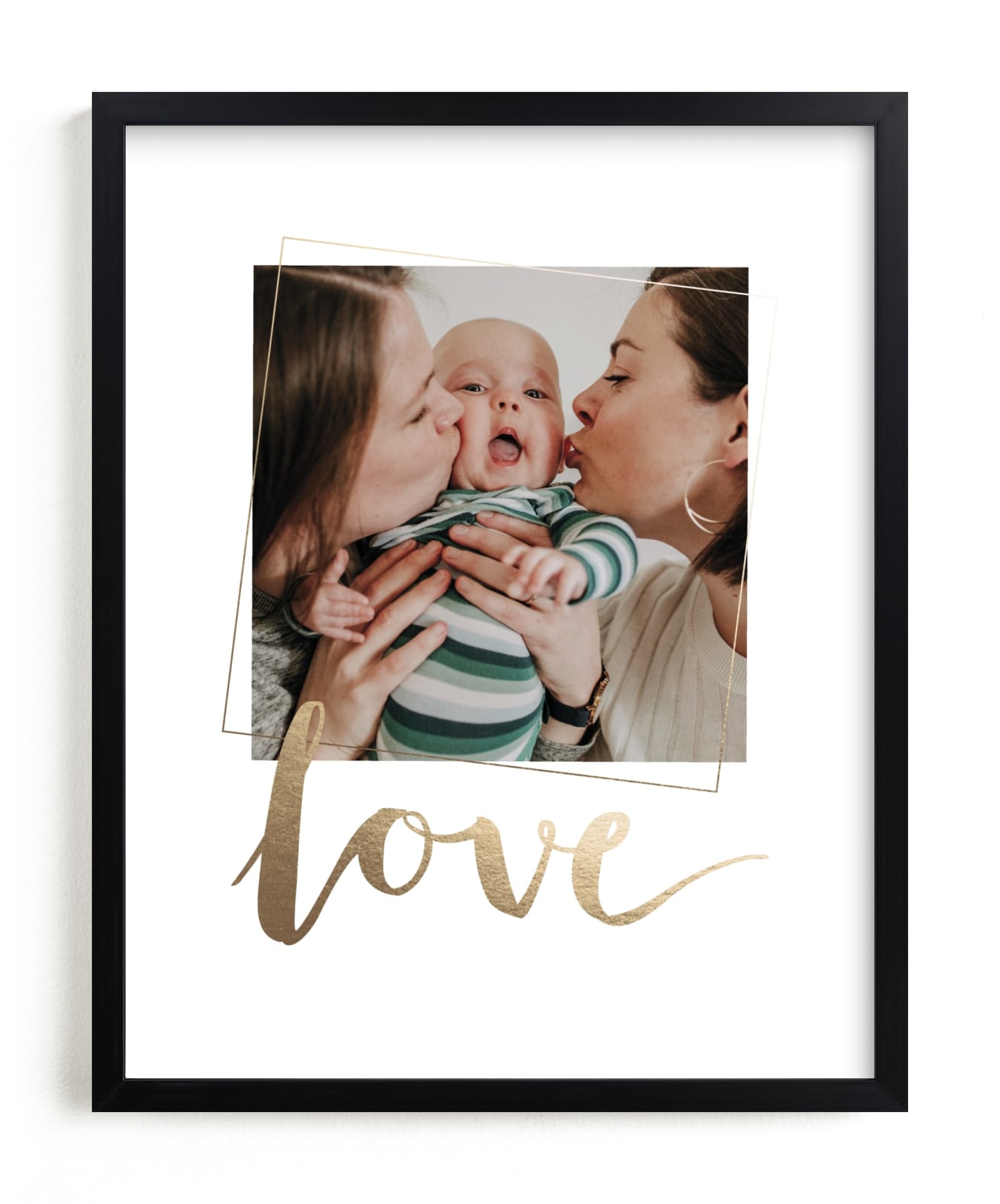"Love You, Love" - Foil-pressed Photo Art by Anelle Mostert in beautiful frame options and a variety of sizes.