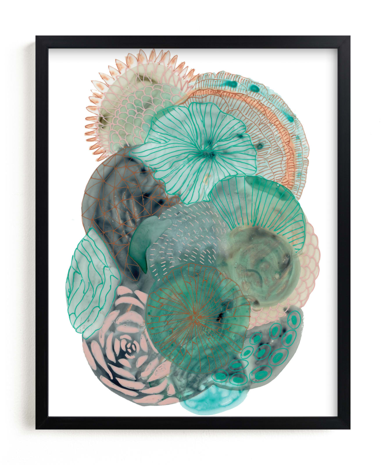 "Grey Thoughts" - Limited Edition Art Print by Maggie Ramirez Burns in beautiful frame options and a variety of sizes.