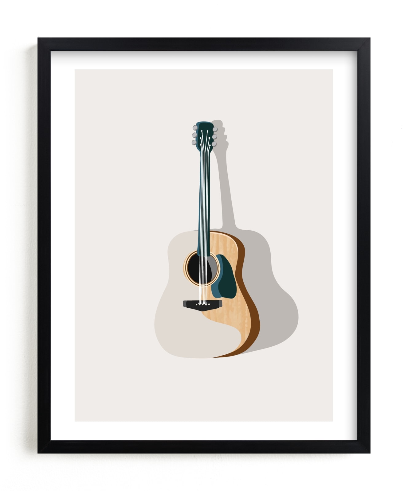 "Guitarra" by Alicia Youngken in beautiful frame options and a variety of sizes.