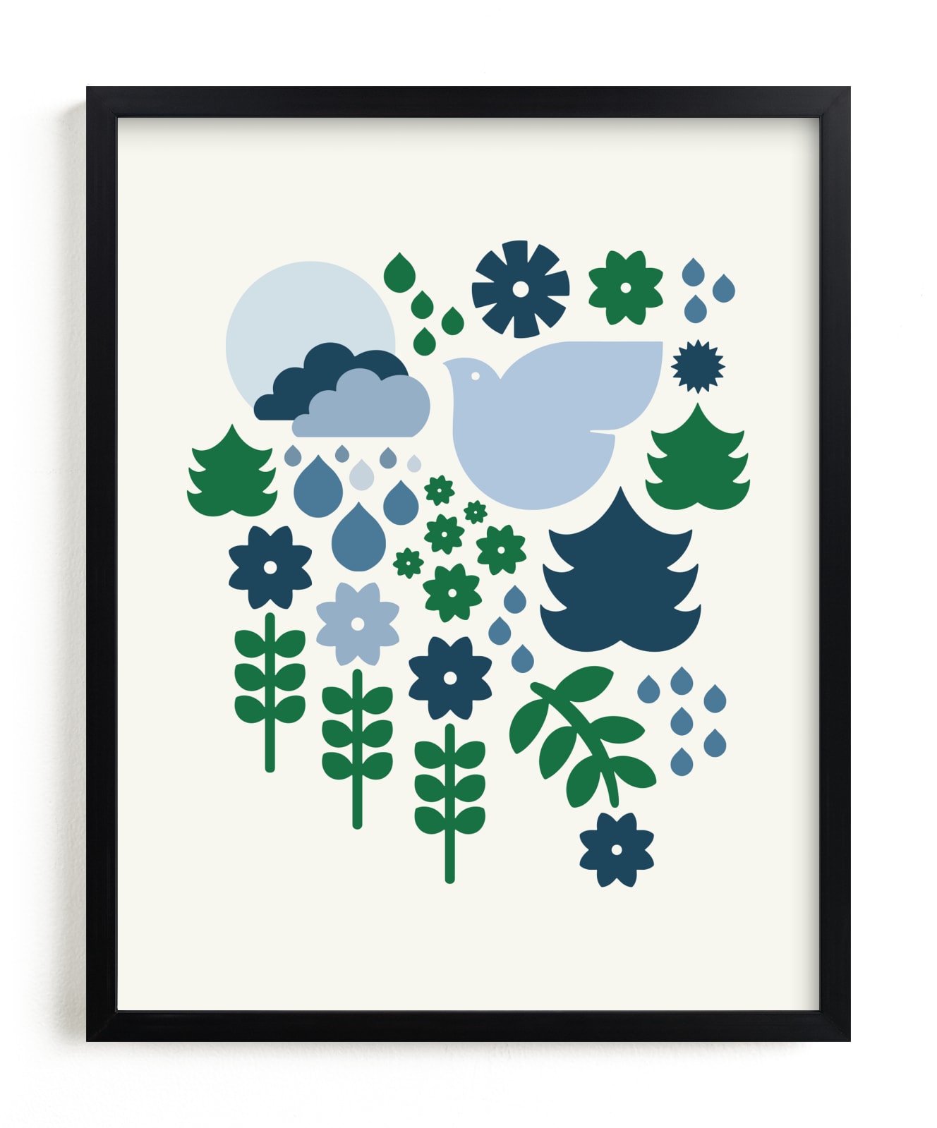 "Nature Shapes" - Art Print by Carey Copeland in beautiful frame options and a variety of sizes.