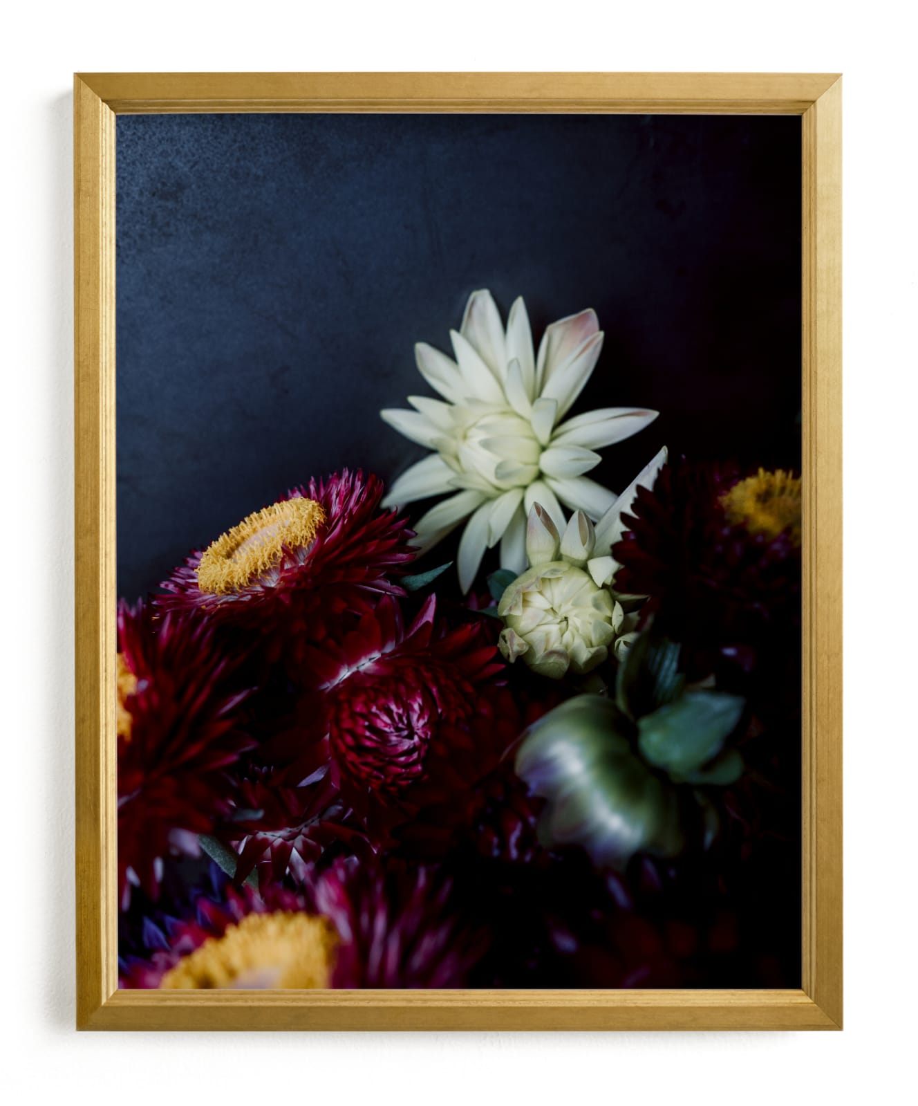 "Dark Fall Flowers" - Limited Edition Art Print by Katie Buckman in beautiful frame options and a variety of sizes.