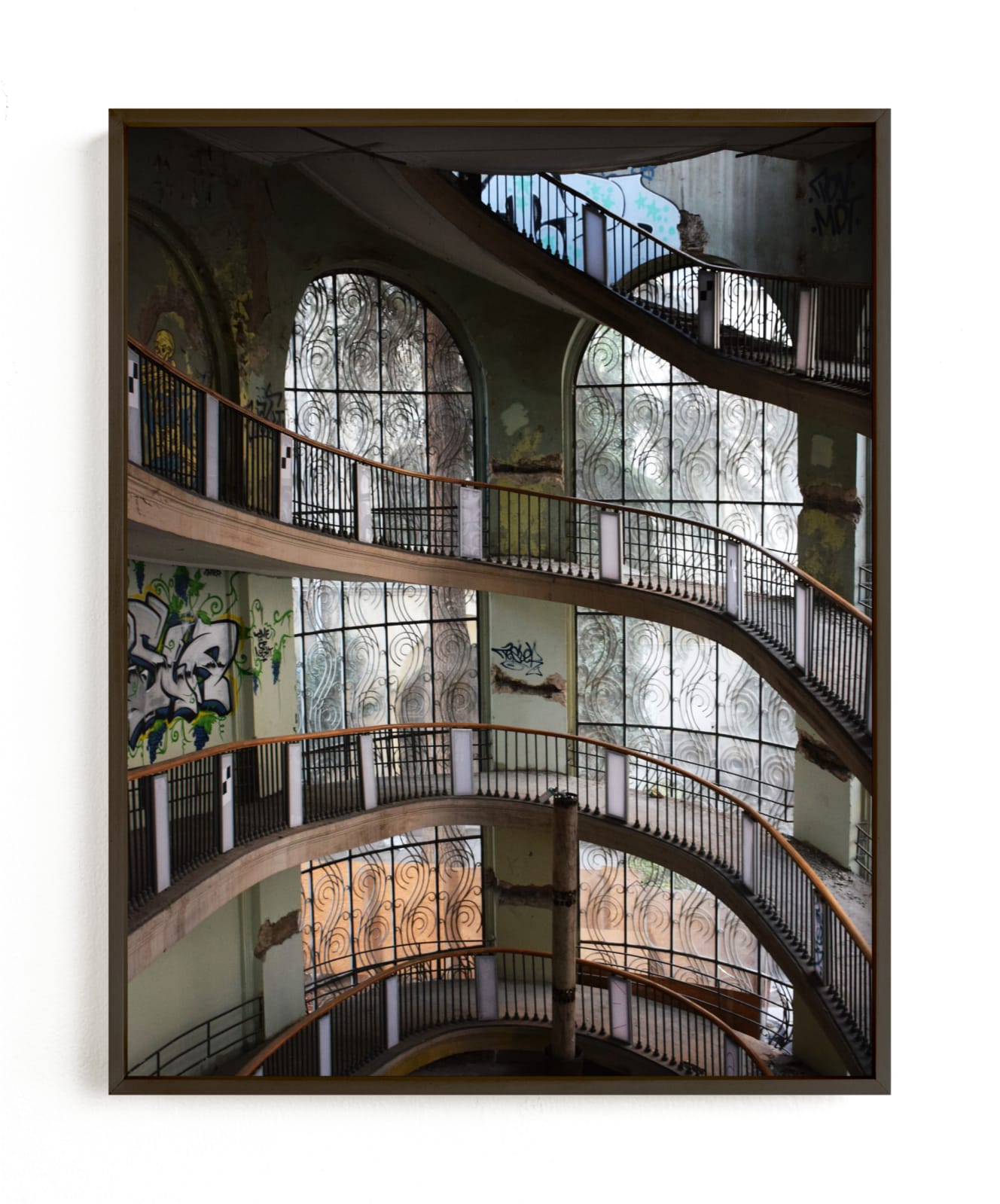"Abandoned architectural beauty" - Limited Edition Art Print by Greta Staknyte in beautiful frame options and a variety of sizes.