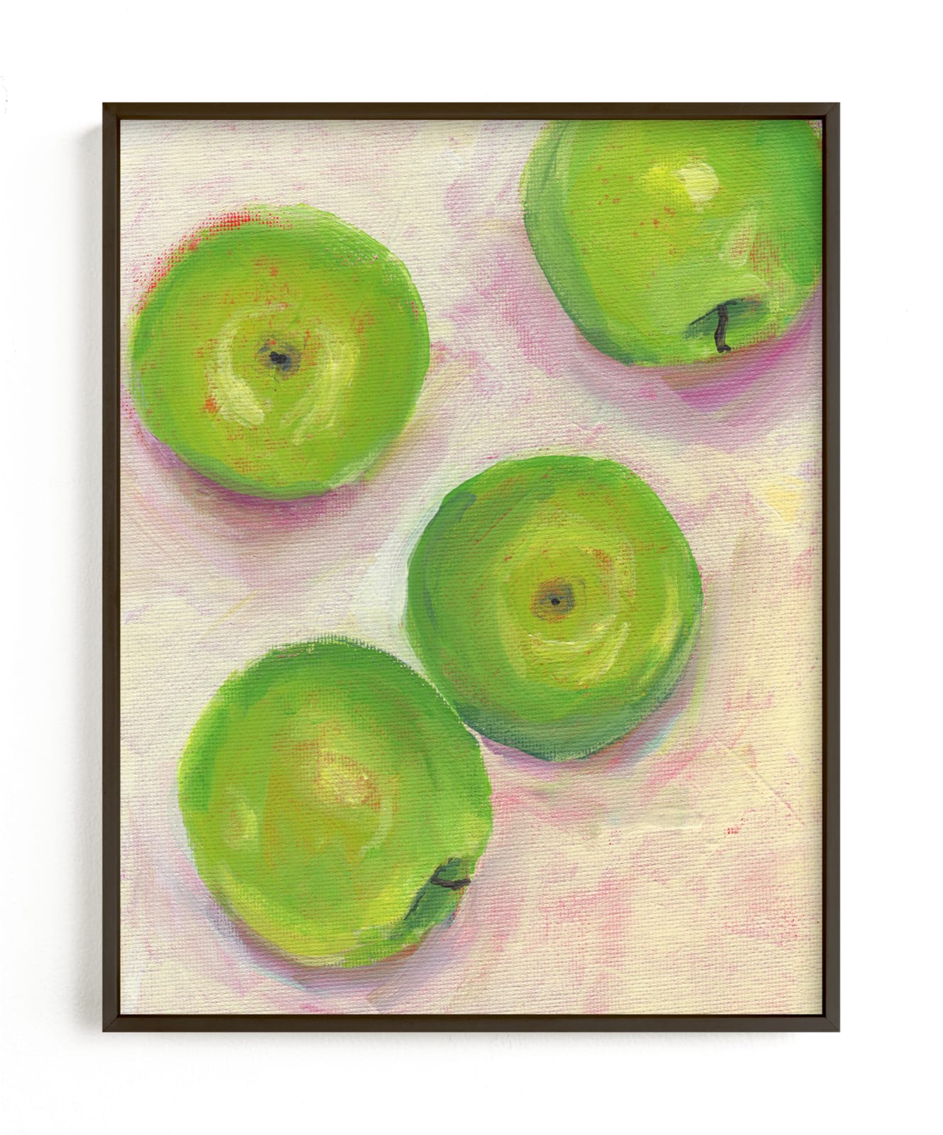 "Green Apples" - Limited Edition Art Print by Lindsay Megahed in beautiful frame options and a variety of sizes.