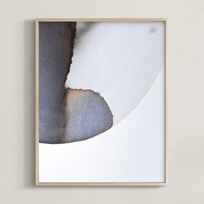 "Moon Tides I" - Art Print in Cosmic Indigo by Eloise Bound - Framed