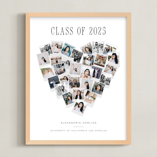 "Heart Snapshot for Grads: Framed Photo" - Custom Photo Art by Minted in beautiful frame options and a variety of sizes.