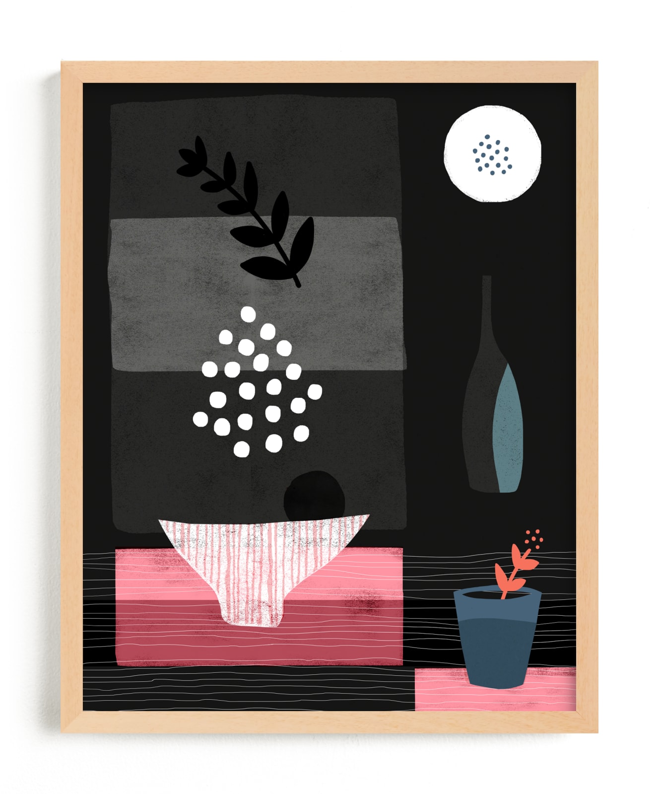 "Night Hours III" - Art Print by Francesca Iannaccone in beautiful frame options and a variety of sizes.