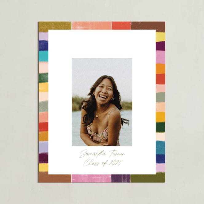 "Colorful Tiles: Portrait Framed Photo" - Framed Photo in Olive by Sierra Lee - Unframed
