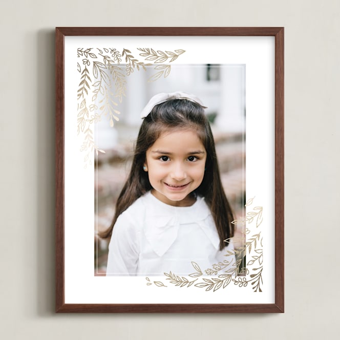 Gilded Floral Photo