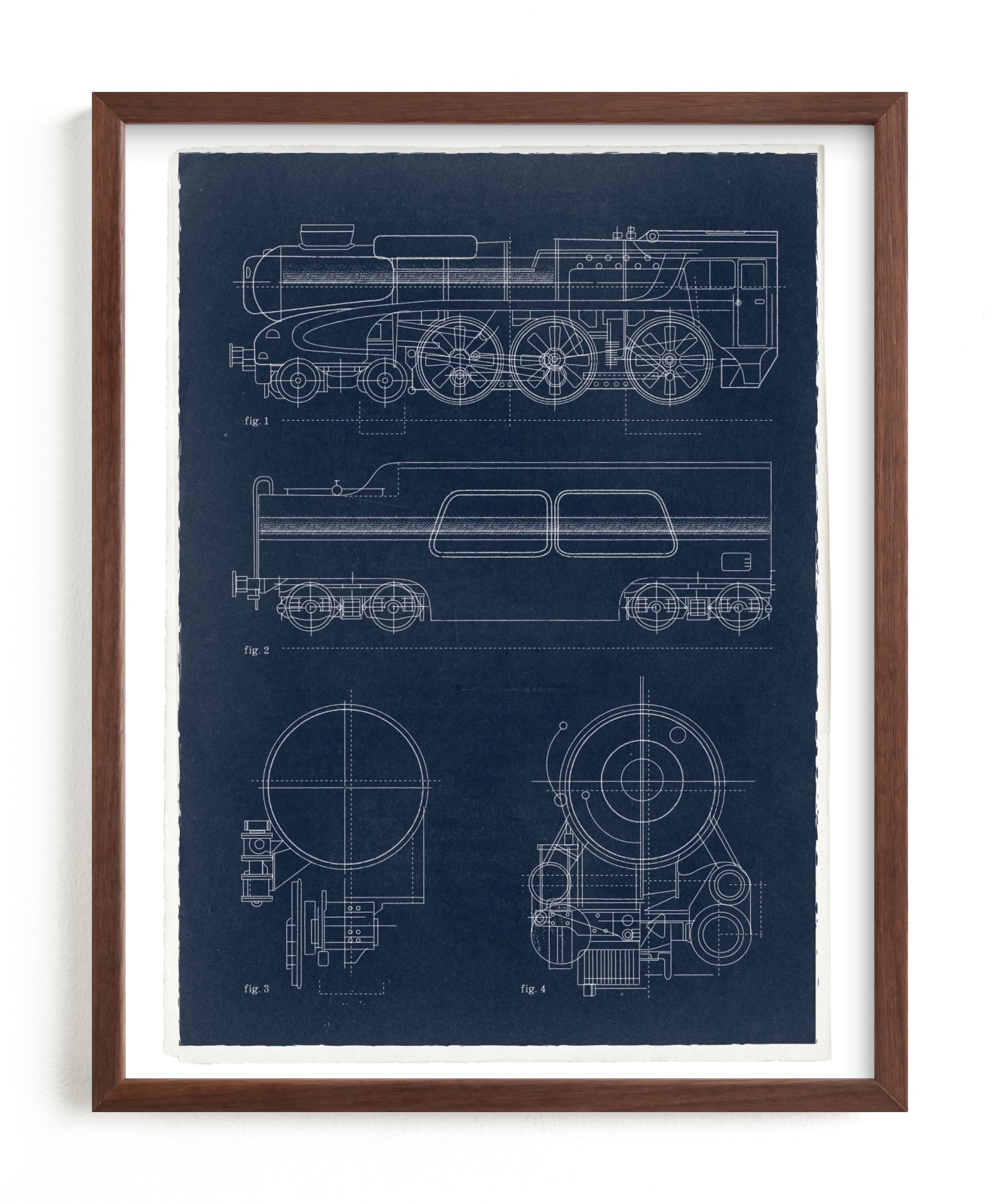 "Train diagram" by Robert and Stella in beautiful frame options and a variety of sizes.