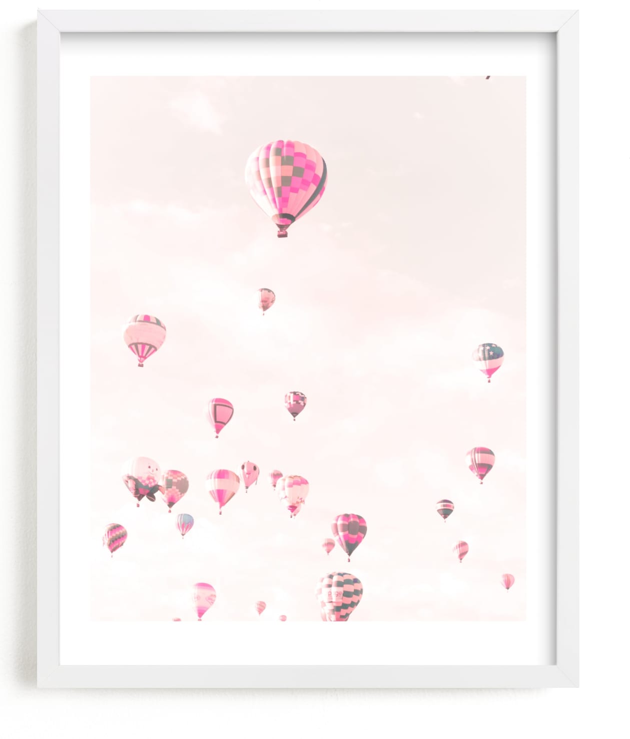This is a pink nursery wall art by Caroline Mint called Bon Voyage!.