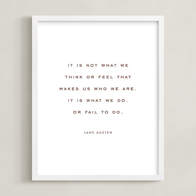 Your Quote: Portrait Orientation Custom Print by Minted