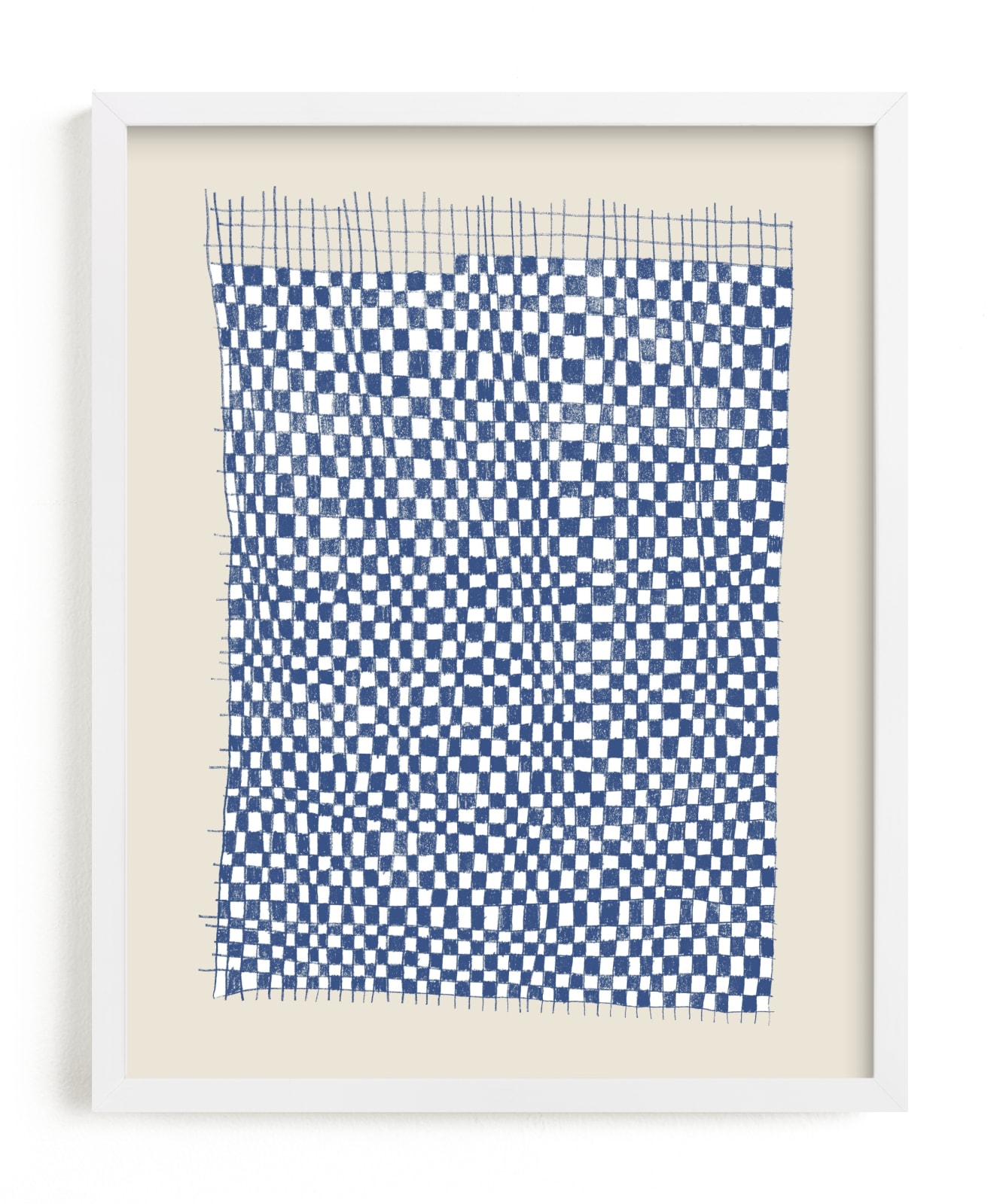 "Checkerboard Weaving" - Limited Edition Art Print by Tiny Type Studios in beautiful frame options and a variety of sizes.