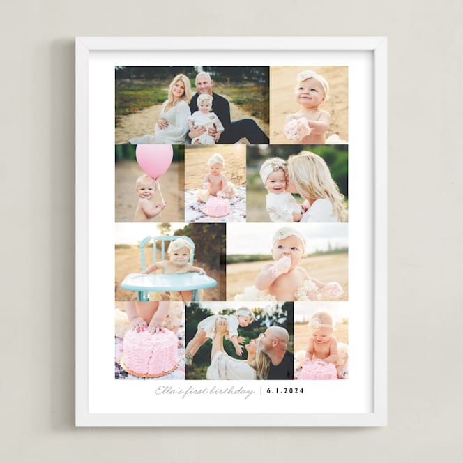 "Ten Photo: Portrait Framed Photo" - Framed Photo in Pearl by Snow and Ivy - Framed