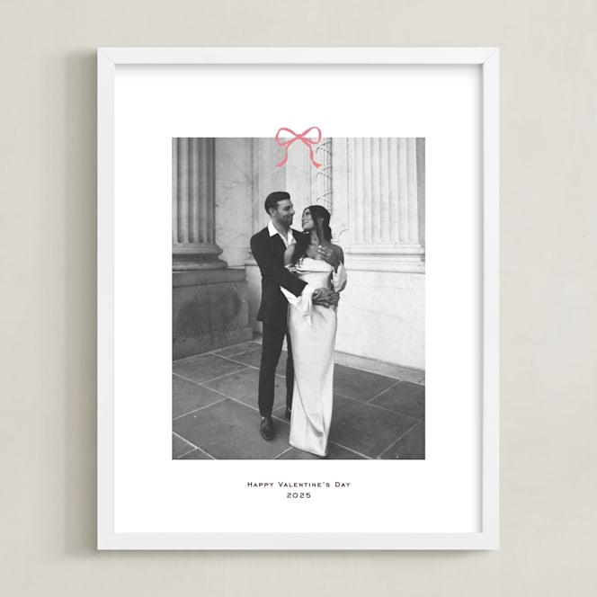 "Small Bow: Portrait Framed Photo" - Custom Photo Art by Annie Shapiro in beautiful frame options and a variety of sizes.