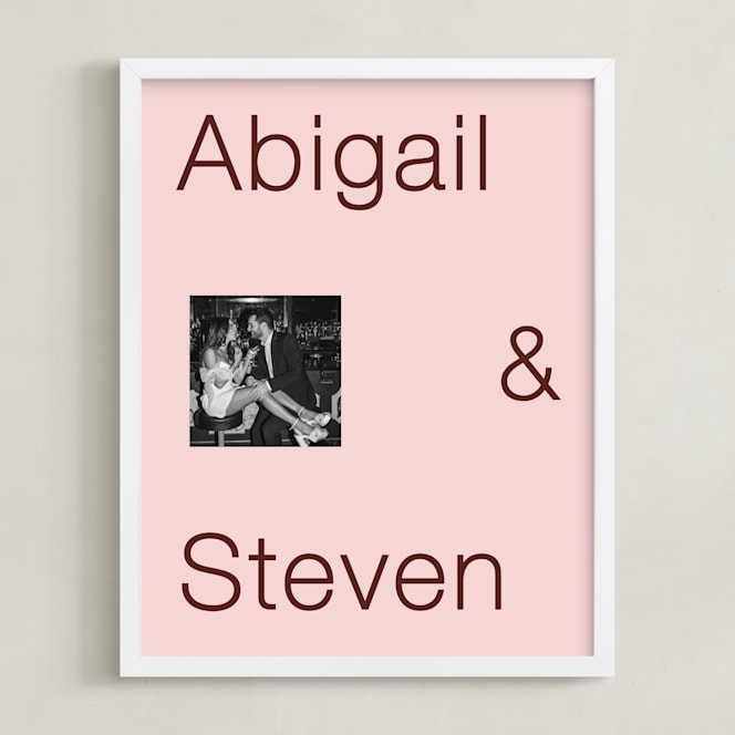 "Bold Love: Framed Photo" - Custom Photo Art by Minted in beautiful frame options and a variety of sizes.
