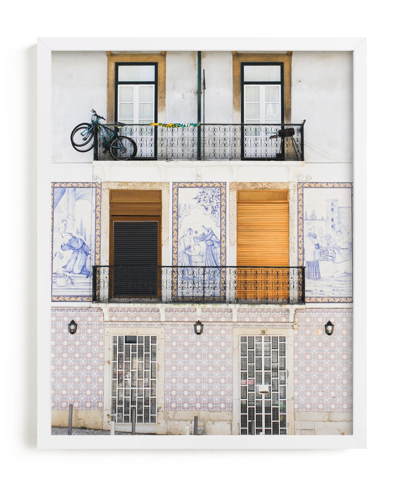 "Tiles of Portugal" - Limited Edition Art Print by Annie Montgomery in beautiful frame options and a variety of sizes.