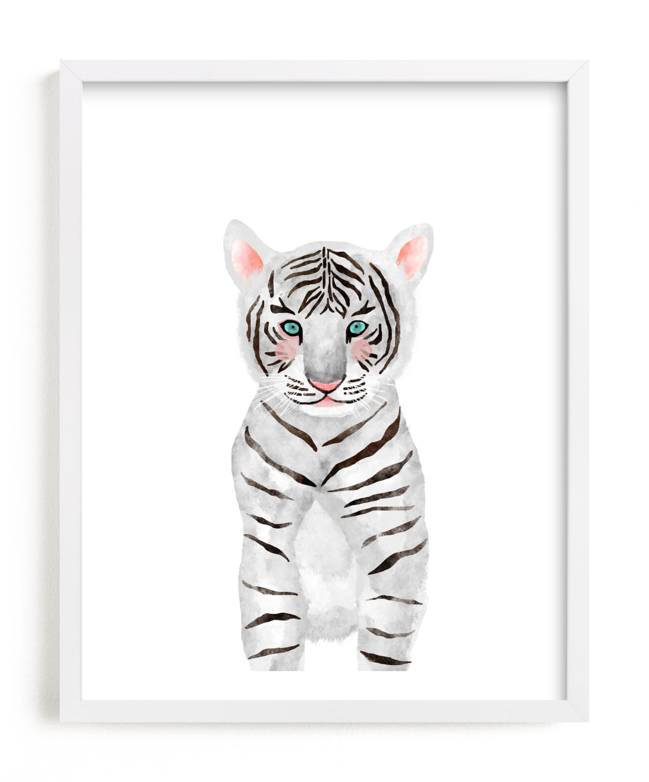 "baby animal.tiger" - Limited Edition Art Print by Cass Loh in beautiful frame options and a variety of sizes.