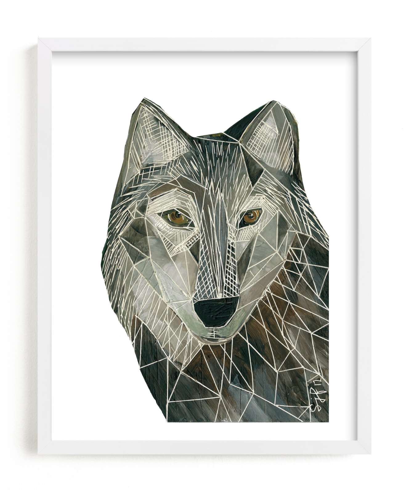 "Senor Wolf" by Sarah Fitzgerald in beautiful frame options and a variety of sizes.