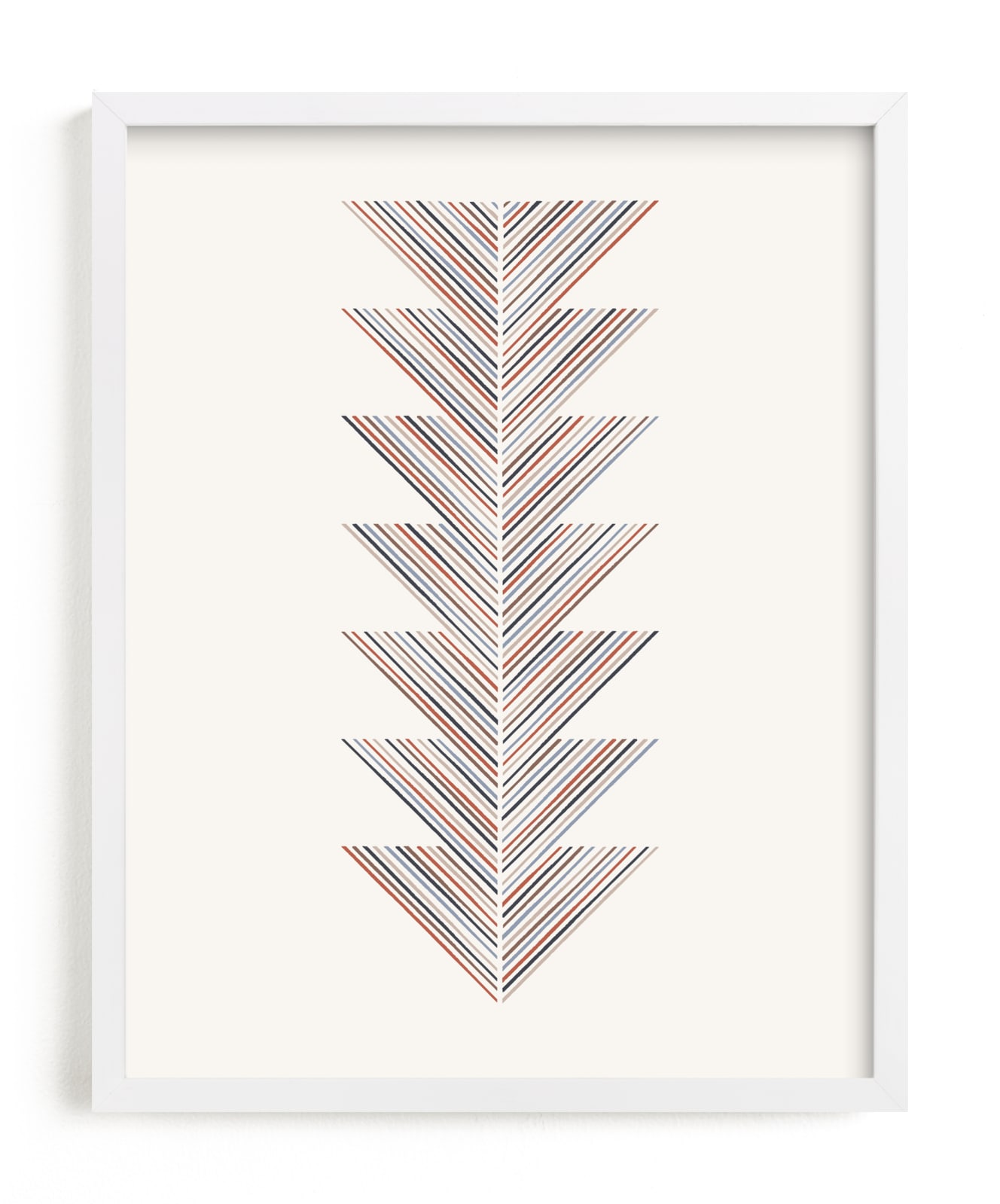 "Herringbone Arrow" - Art Print by Amber Barkley in beautiful frame options and a variety of sizes.