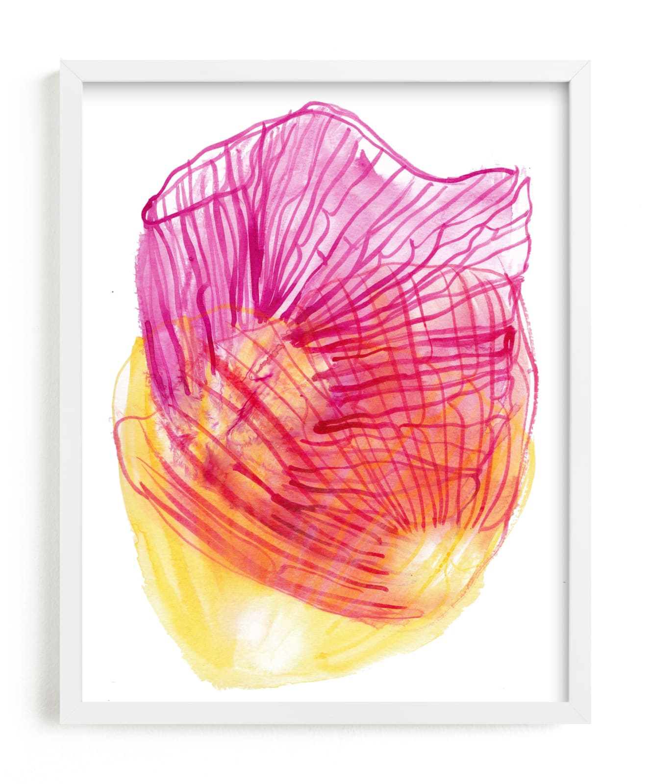"Skeleton Petals" - Art Print by Maggie Ramirez Burns in beautiful frame options and a variety of sizes.