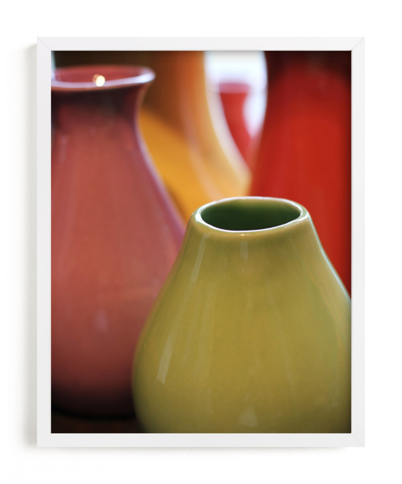 "Colorful Jars" - Art Print by Jayna B in beautiful frame options and a variety of sizes.