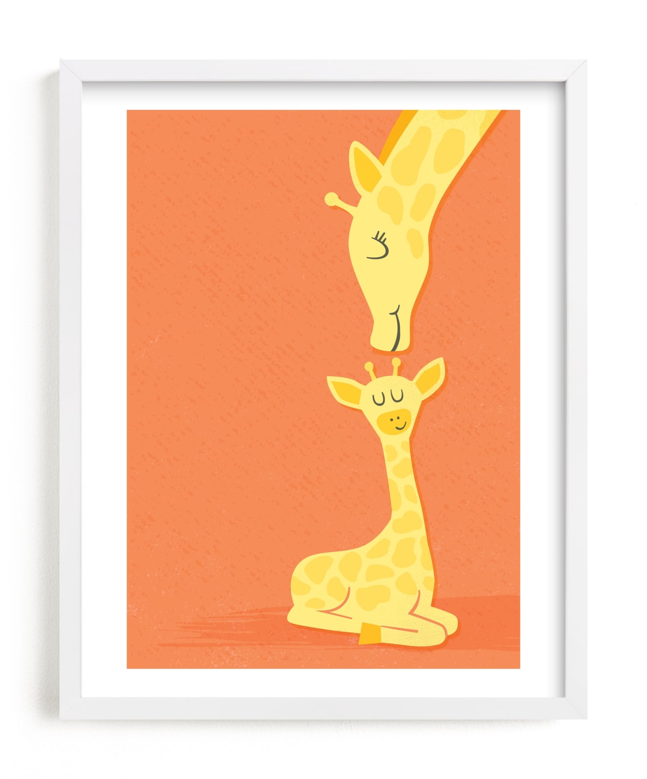 "Wee Little Giraffe " - Art Print by Jessie Steury in beautiful frame options and a variety of sizes.